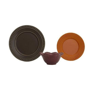 Conjunto de Pratos e Bowl Porto Brasil Panelinha – 3 Peças