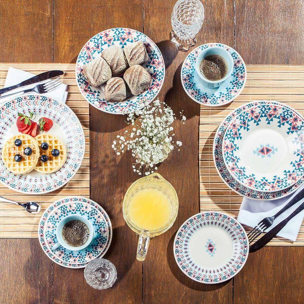 Jogo de Jantar 20 Peças Biona Oxford - Geometrico